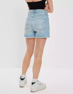 Shorts American Eagle AE Denim Highest Taille '90s Boyfriend Indigo Clair Femme | SHQ-94363567